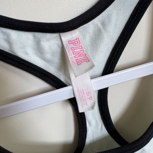 Victoria's Secret PINK Nation Mint Green and Black "Aloha Beaches" Bra Top - Picture 2 of 3